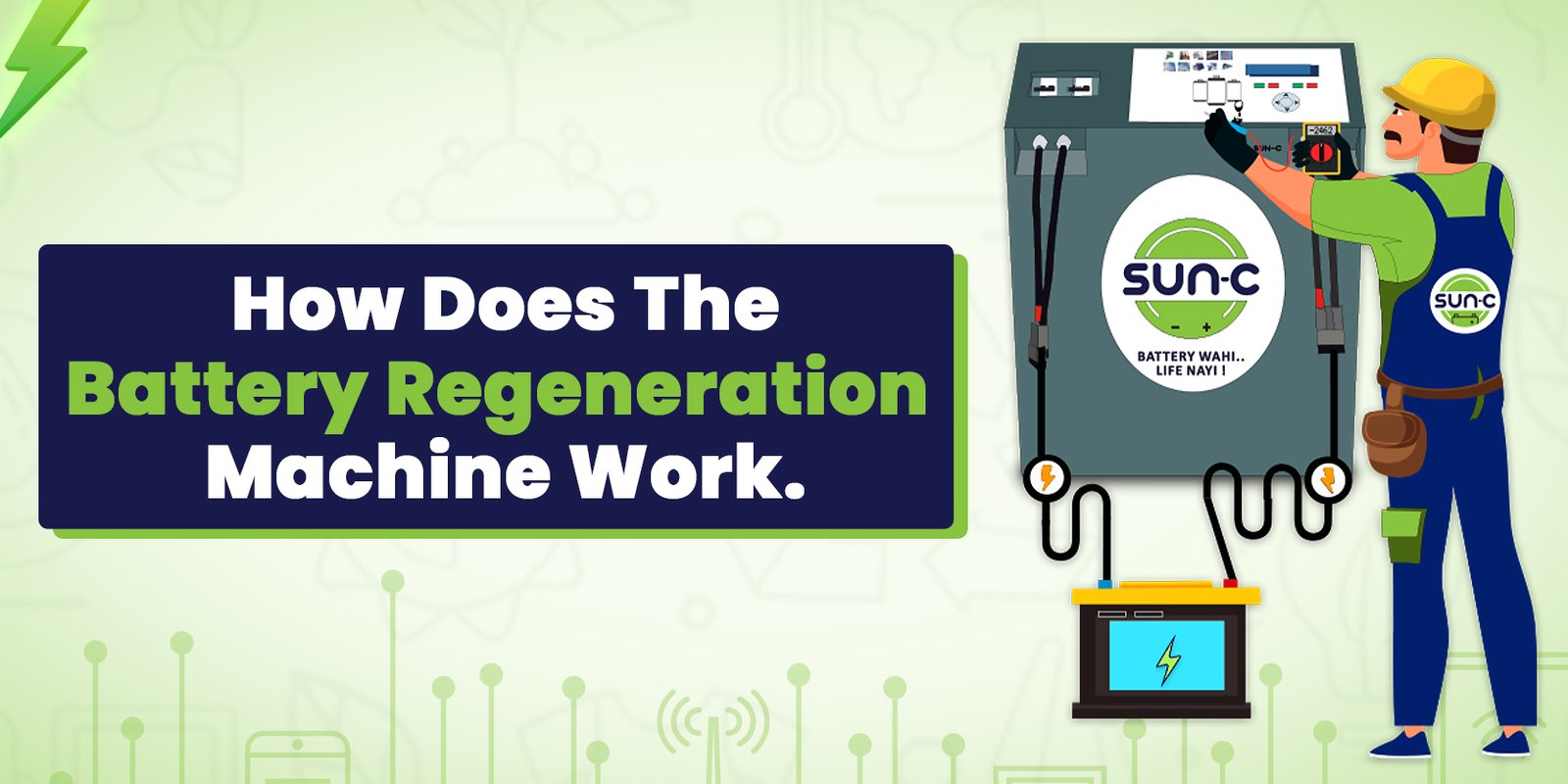 Battery Regeneration Machine working process